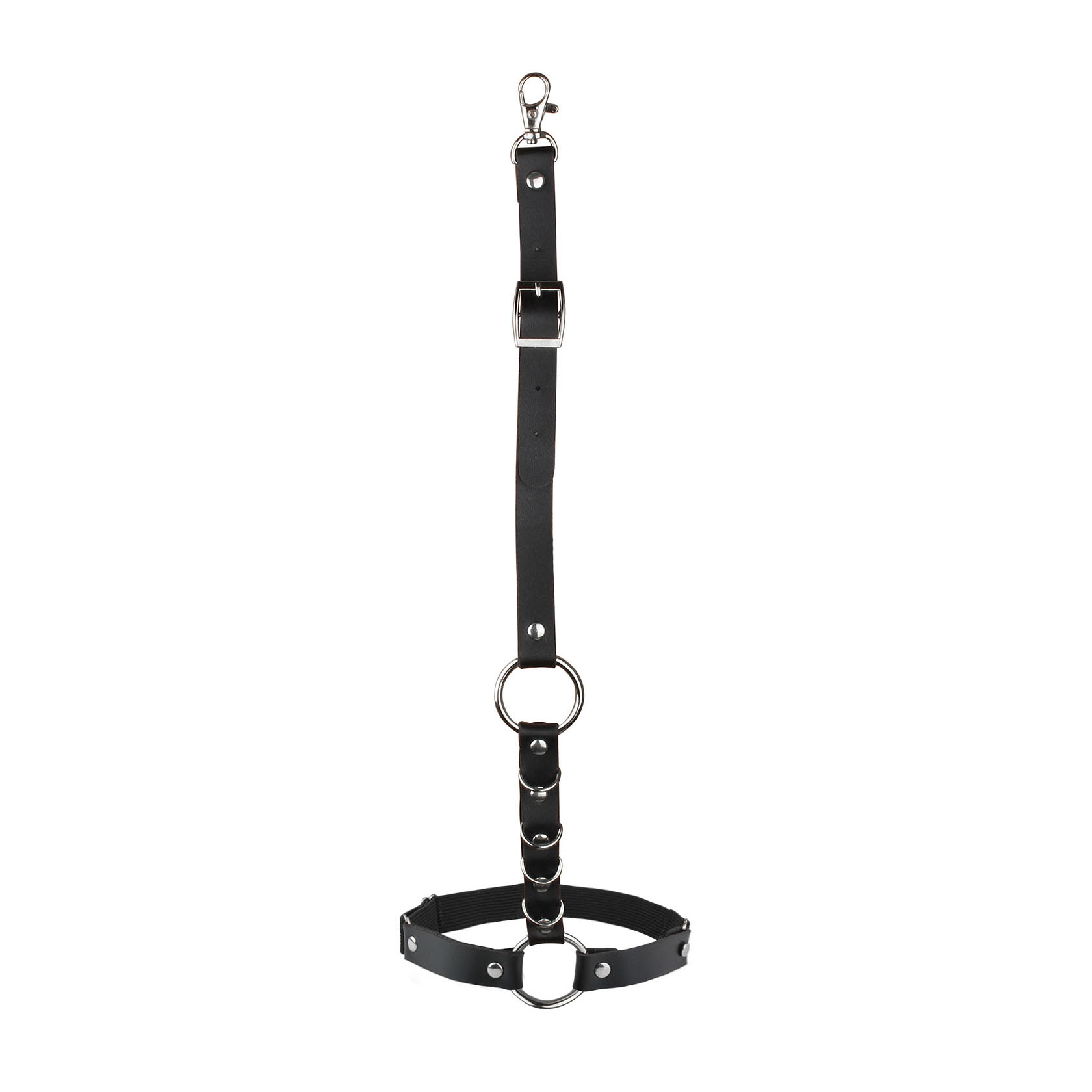 Punk style harness garters goth round thigh ring suspender belt