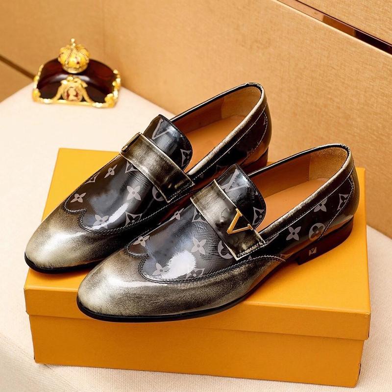 Handmade luxury pattern leather shoes