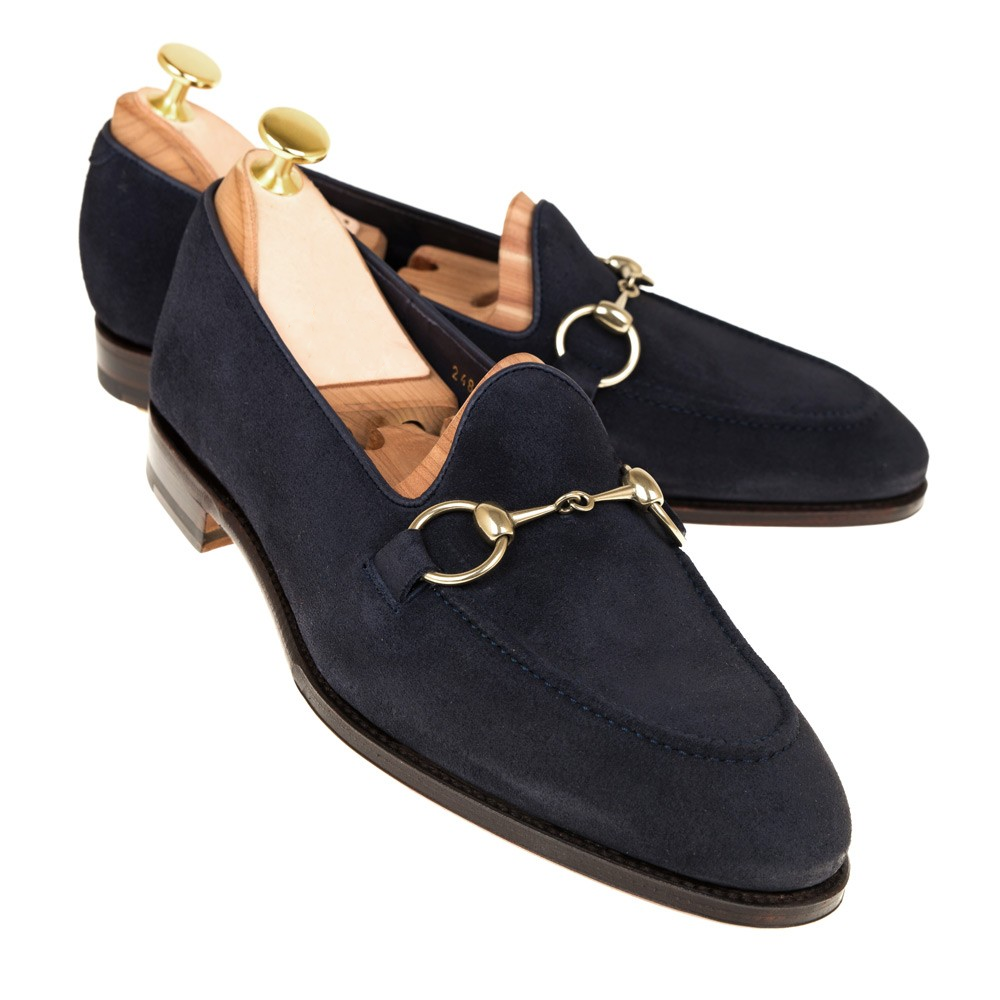 navy blue womens slip on shoes