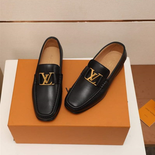 mens black loafers with silver buckle