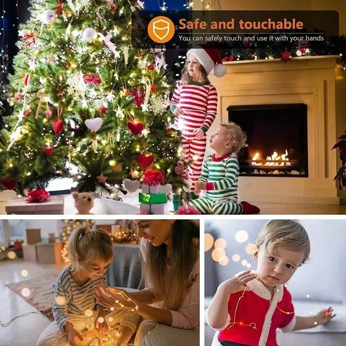 Cadena de luz LED solar 30M / 300LED Luz al aire libre Impermeable