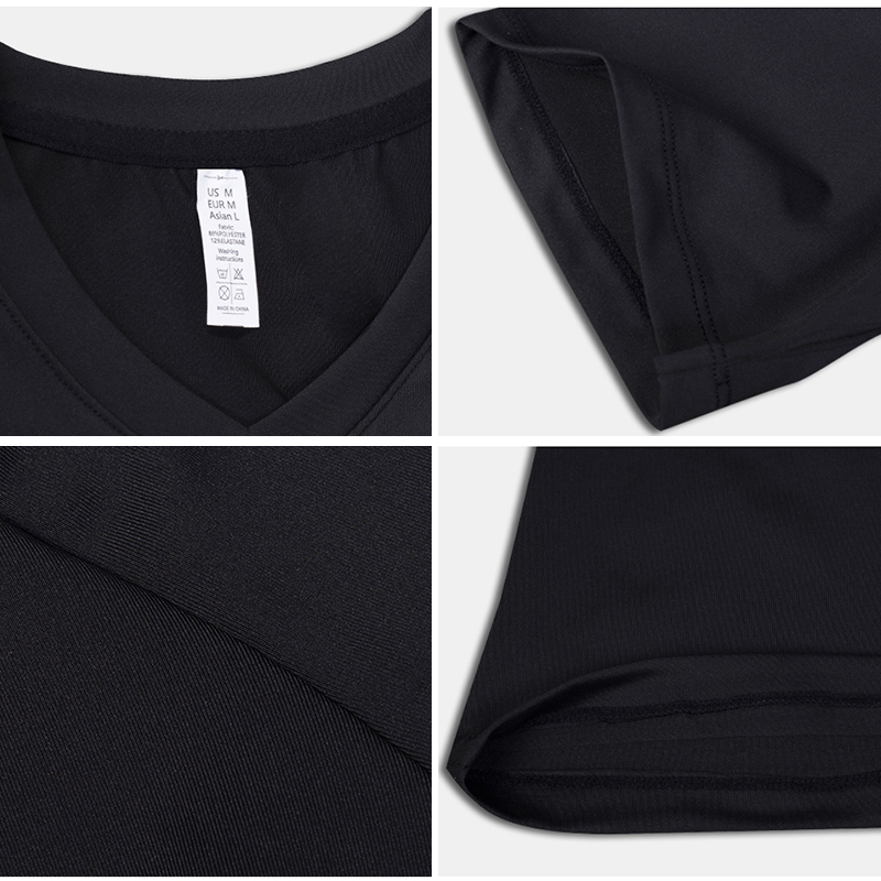 Running Sport T-shirt Men Gym Fitness T Shirt Male Jogging Training Solid Tee Tops Casual Sportwear Workout Tops