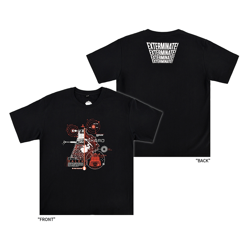 【Pre-Order】Doctor Who Black T-shirt（DALEK）