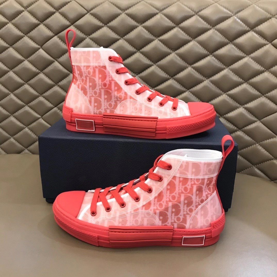 Red Hightop Canvas Shoes
