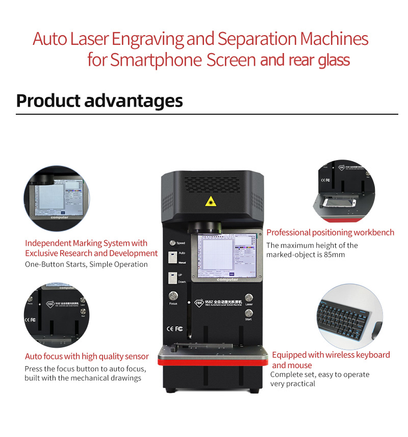 TBK-958Z (Purple Light) Laser Engraving and Separation Machine