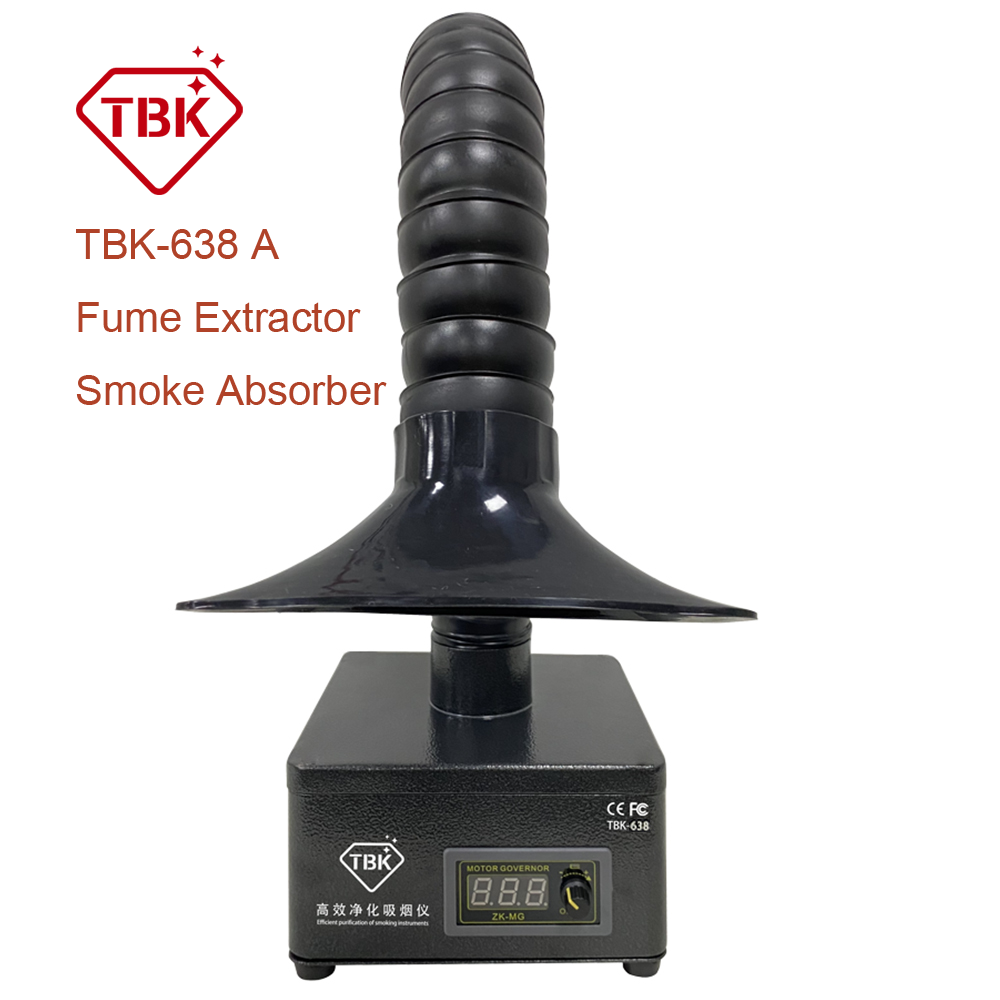 TBK 638 Welding Soldering Vacuum Fume Extractor Smoke Absorber Machine Optional 