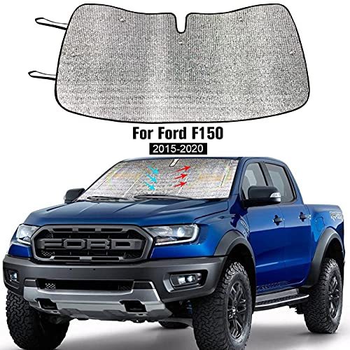 Front Car Sun Shade Windshield, Sunshade for Ford F150 20152020Silver