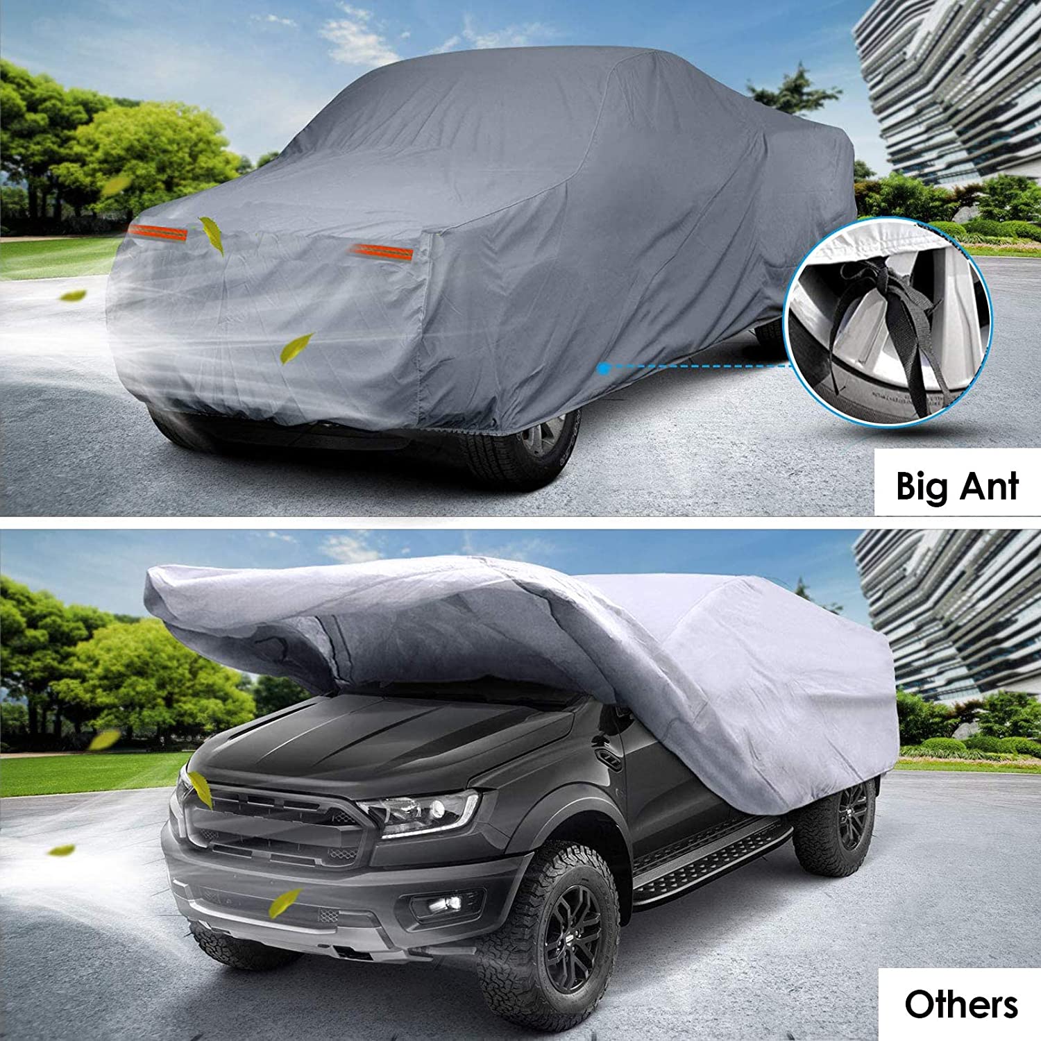 Truck Cover 6 Layers Waterproof Up to 232"/249"