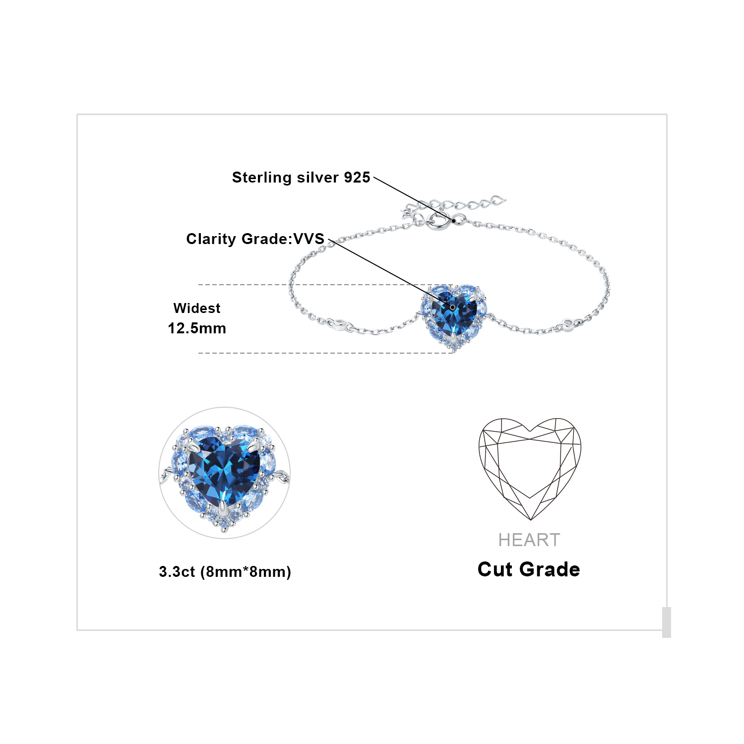 Heart Bowknot Bracelet