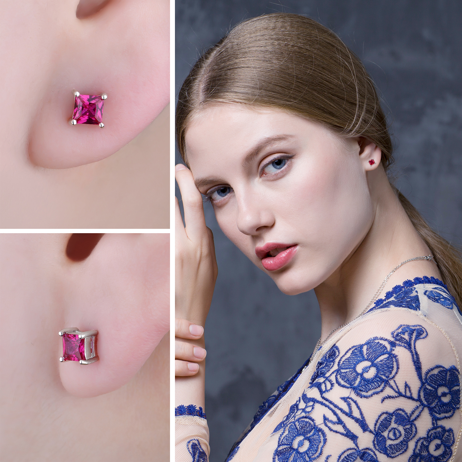 Ruby Studs