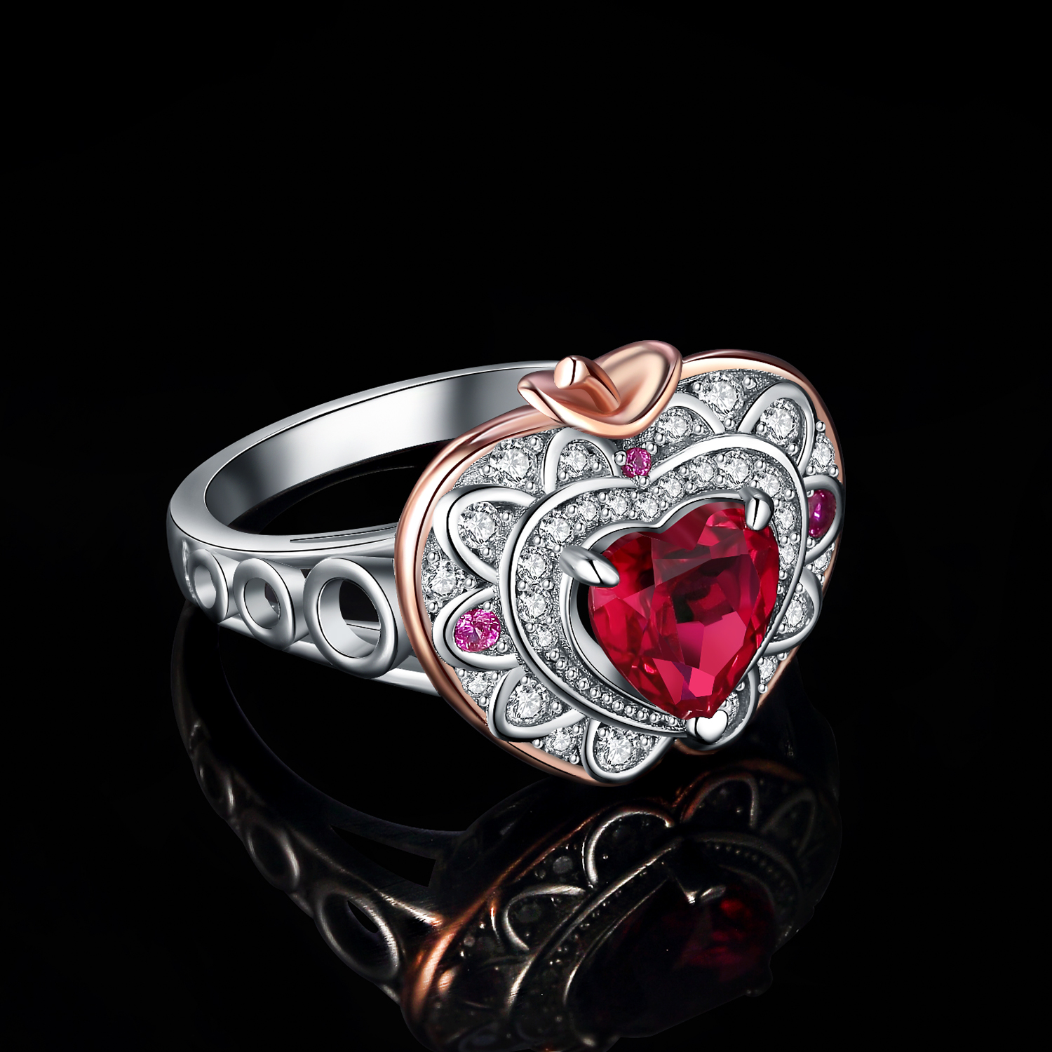 Apple Heart Ring