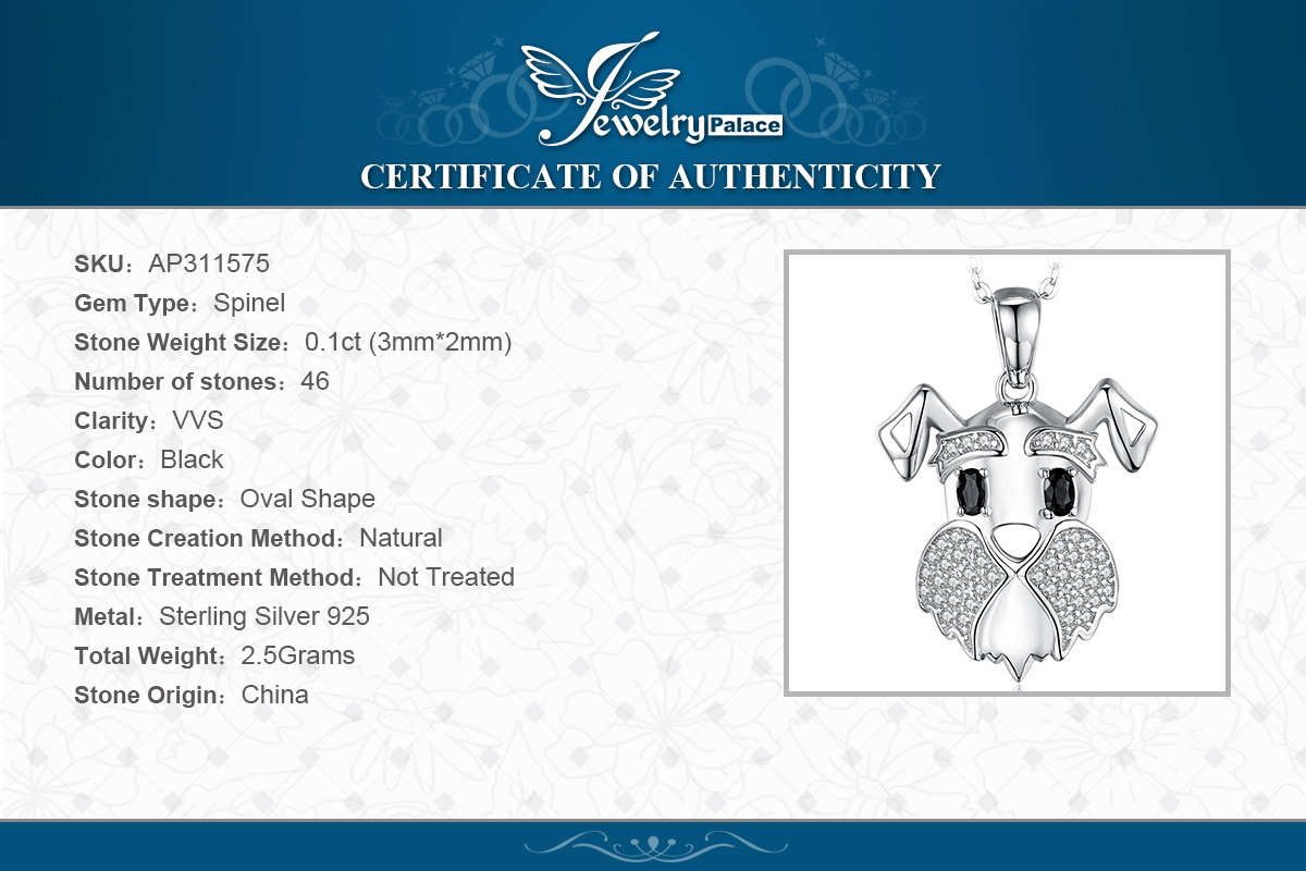 Schnauzer Dog Cubic Zirconia Stud Earrings Sterling Silver JewelryPalace