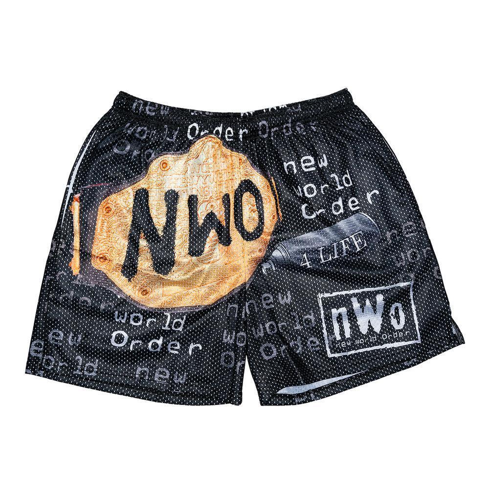nWo Spray Paint Championship Chalk Line Shorts