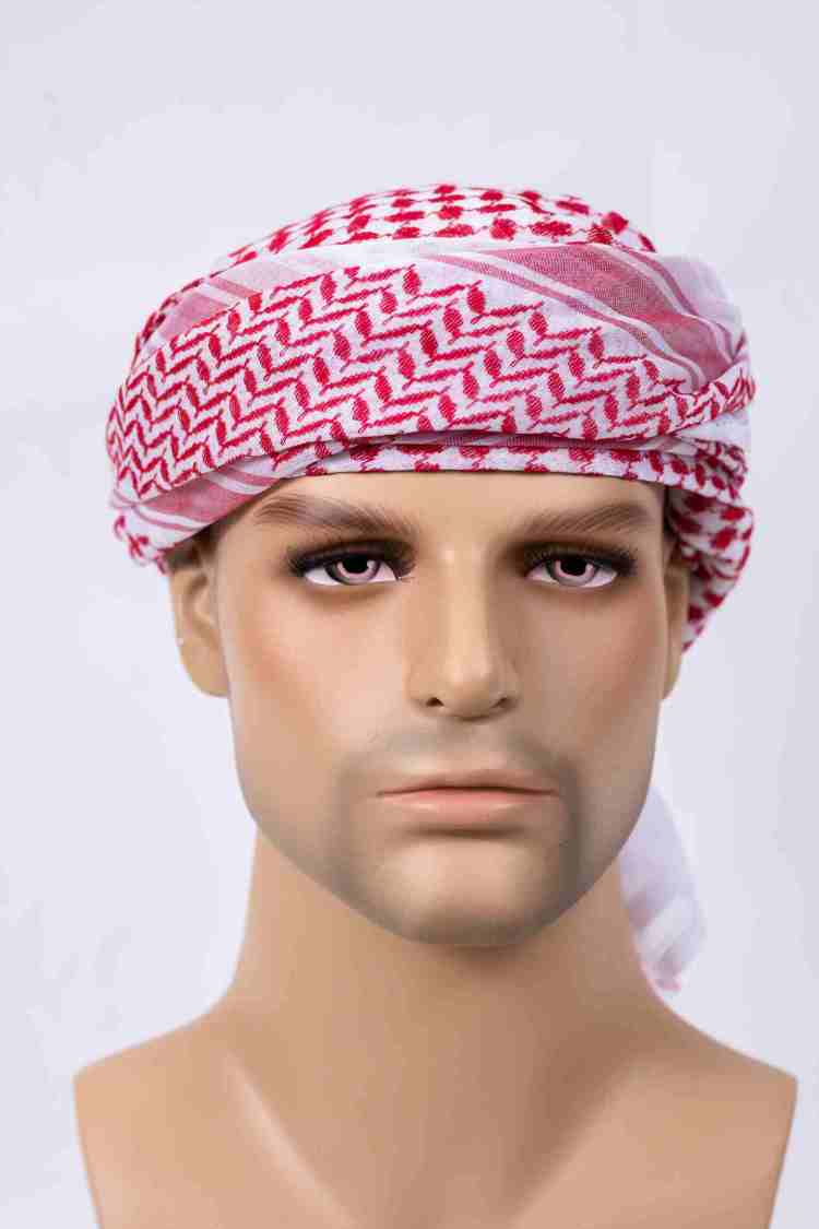 Arab Head Scarf Red And White