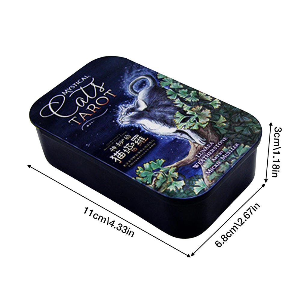 貓魅塔羅-鐵盒版Mystical Cats Tarot-魔法塔羅