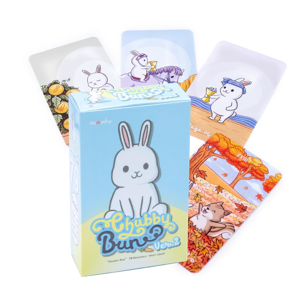 胖嘟嘟可愛兔子塔羅牌Chubby Bun Tarot-魔法塔羅