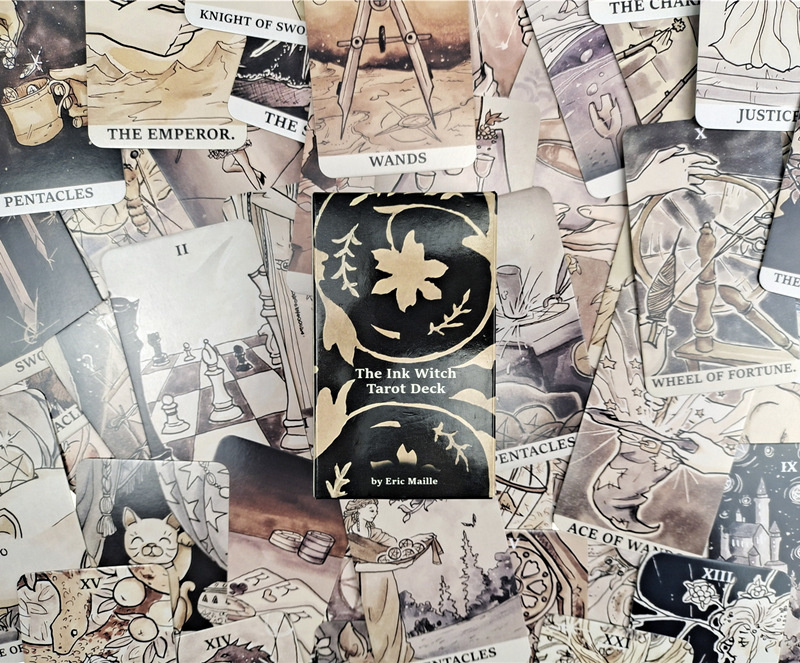 油墨女巫塔羅牌Ink witch tarot-魔法塔羅