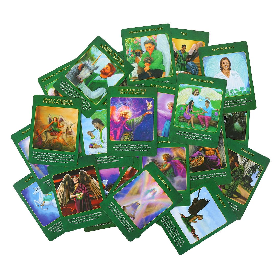大天使拉斐爾神諭卡Archangel Raphael Healing Oracle Cards-魔法塔羅