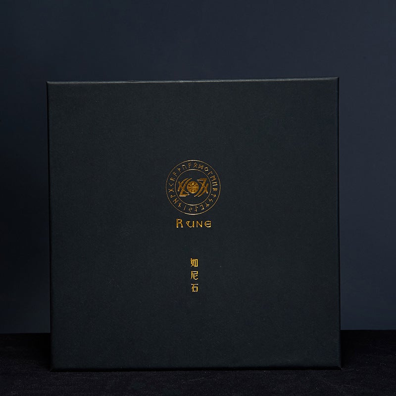 Runes如尼盧恩石套裝-含中文護符指導手册-魔法塔羅