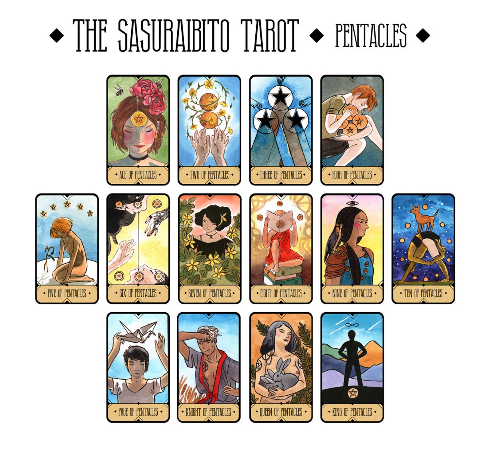 流浪者塔羅牌Sasuraibito Tarot-魔法塔羅