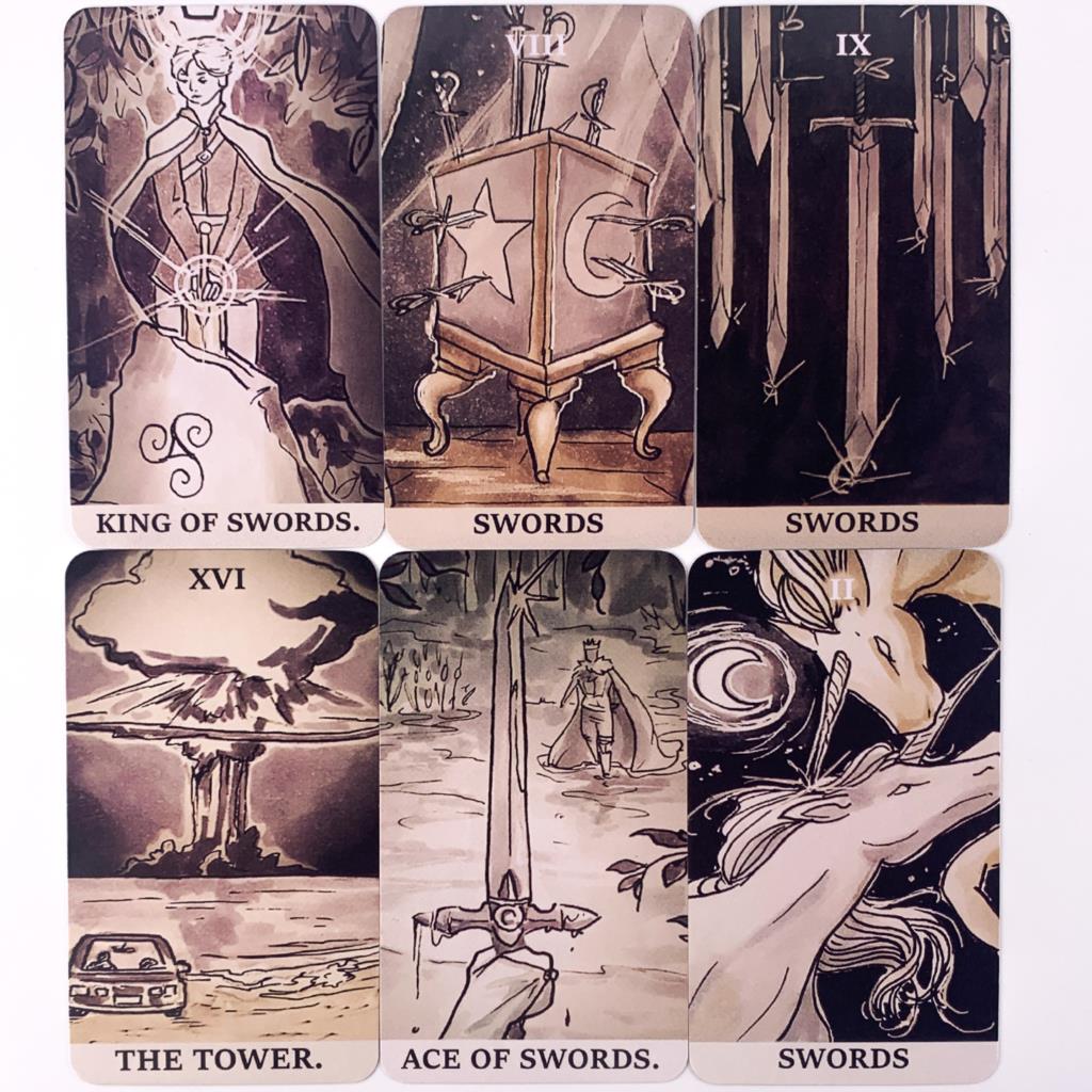 油墨女巫塔羅牌Ink witch tarot-魔法塔羅