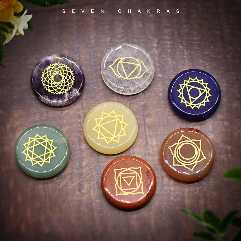 七脈輪療愈能量水晶-魔法塔羅