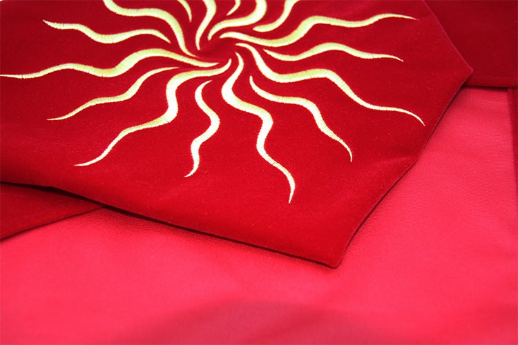 塔羅牌桌布：太陽/三女神/五芒星-天鵝絨大尺寸加厚絨布-魔法塔羅