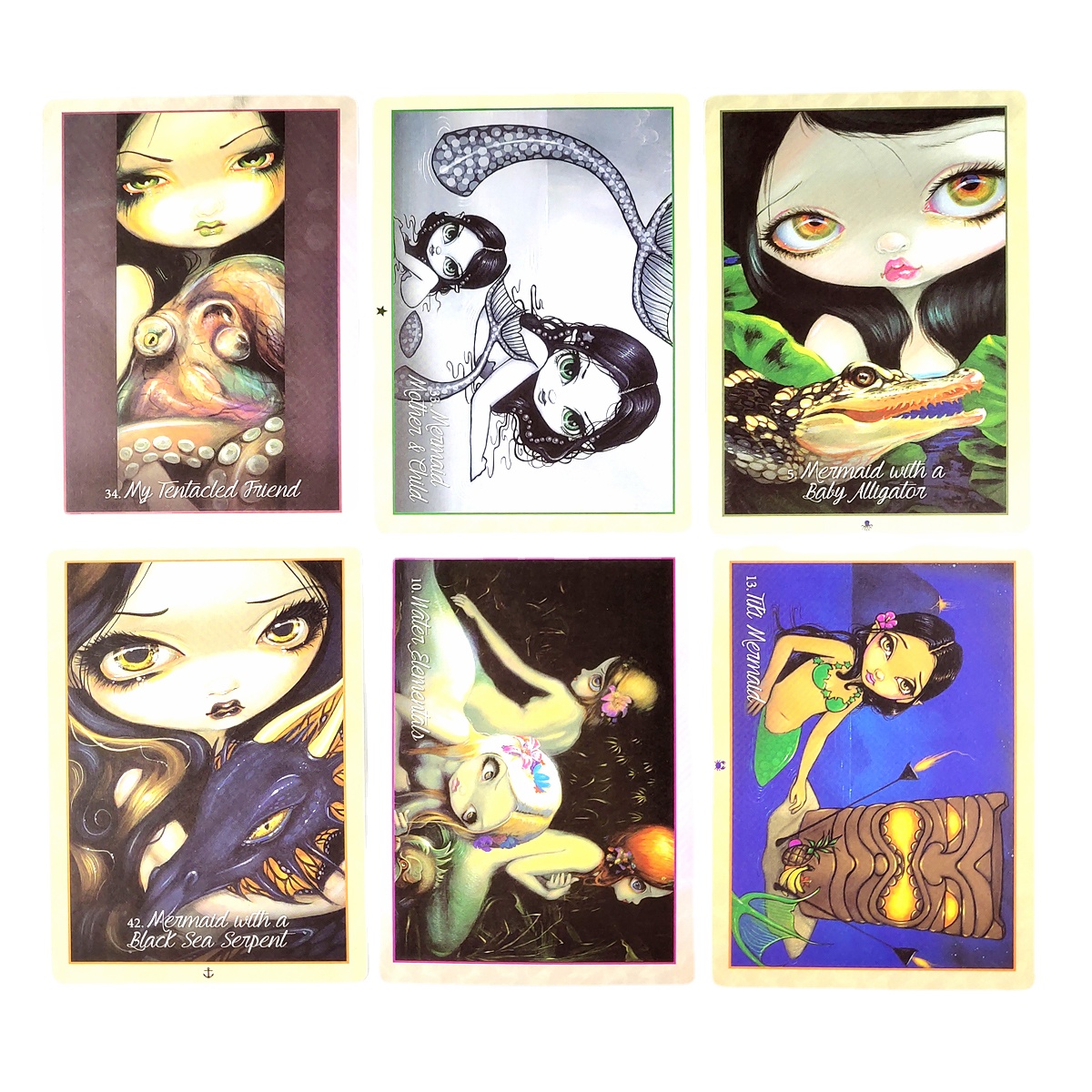 神話人魚神諭卡Myths Mermaids Oracle of the Water-魔法塔羅