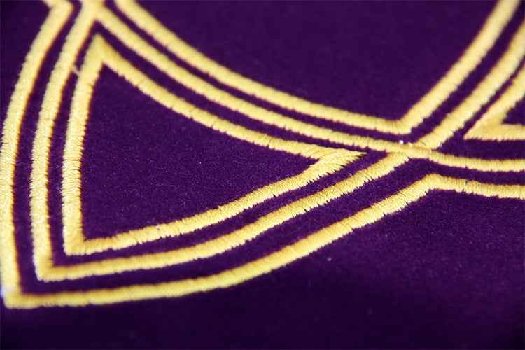 塔羅牌桌布：太陽/三女神/五芒星-天鵝絨大尺寸加厚絨布-魔法塔羅