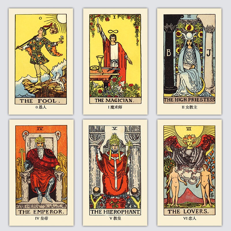 史密斯韋特塔羅牌百年紀念版中文簡體套裝-魔法塔羅