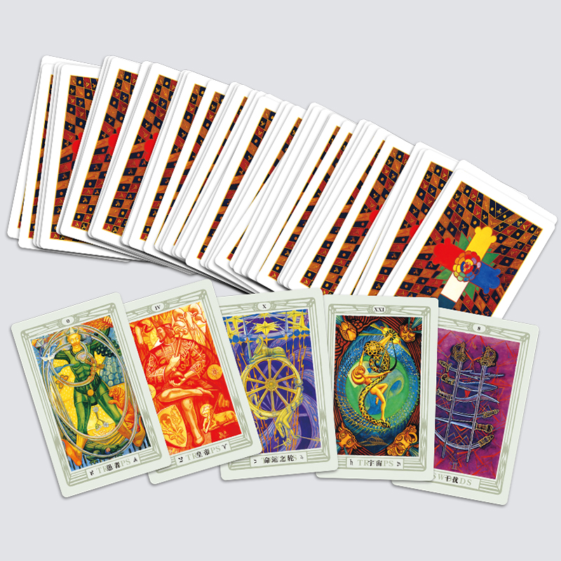 透特塔羅中文簡體套裝Aleister Crowley Thoth Tarot Deck-魔法塔羅