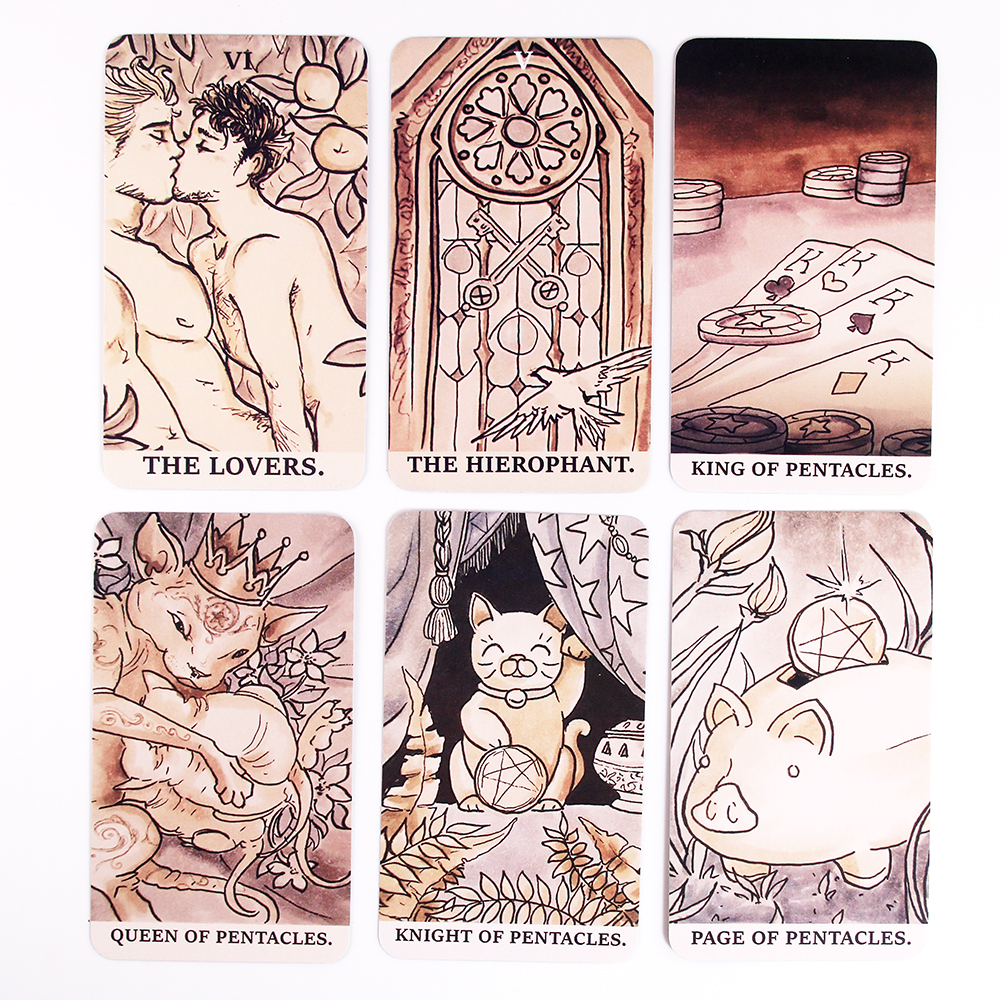 油墨女巫塔羅牌Ink witch tarot-魔法塔羅