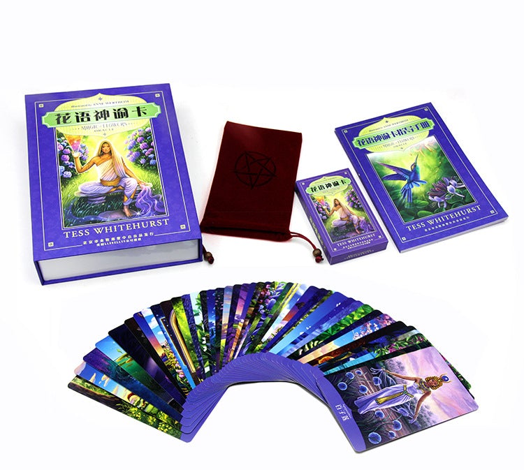 花语神谕卡套裝中文簡體版Magic of Flowers Oracle-魔法塔羅