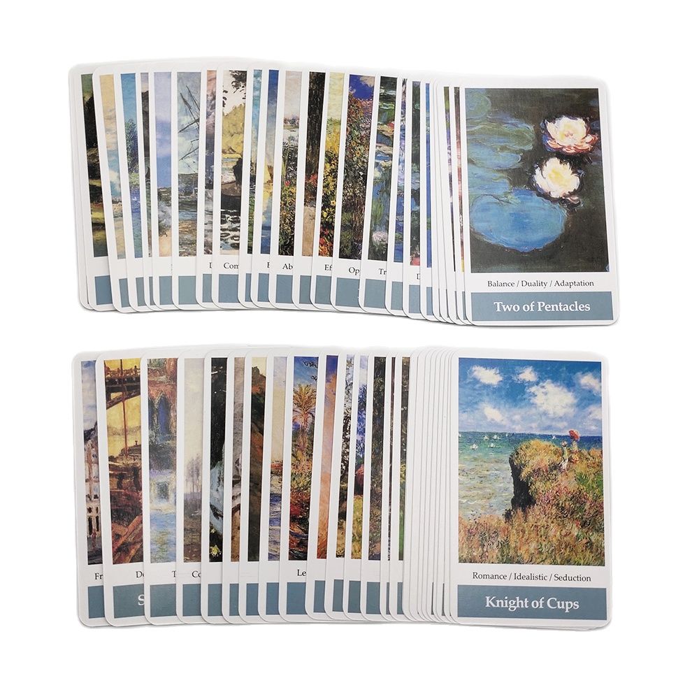 莫奈印象塔羅牌Claude Monet Impressionism Art Tarot-魔法塔羅