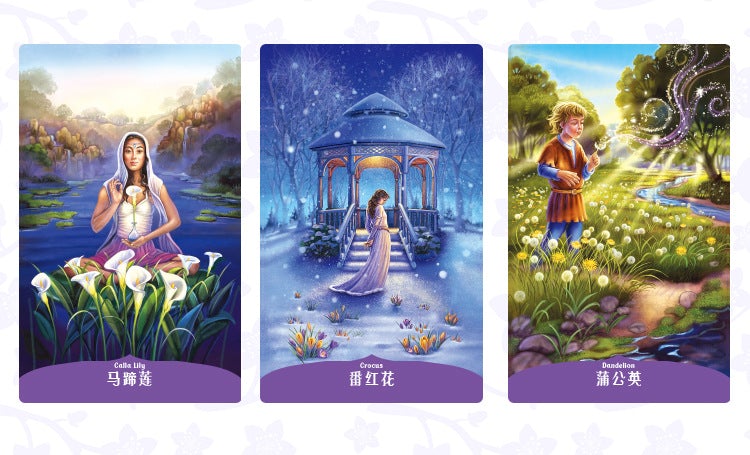 花语神谕卡套裝中文簡體版Magic of Flowers Oracle-魔法塔羅