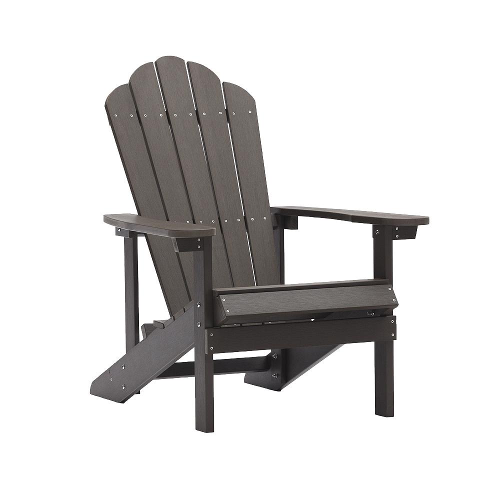 Casainc Gray Reclining Wood Adirondack Chair-CASAINC
