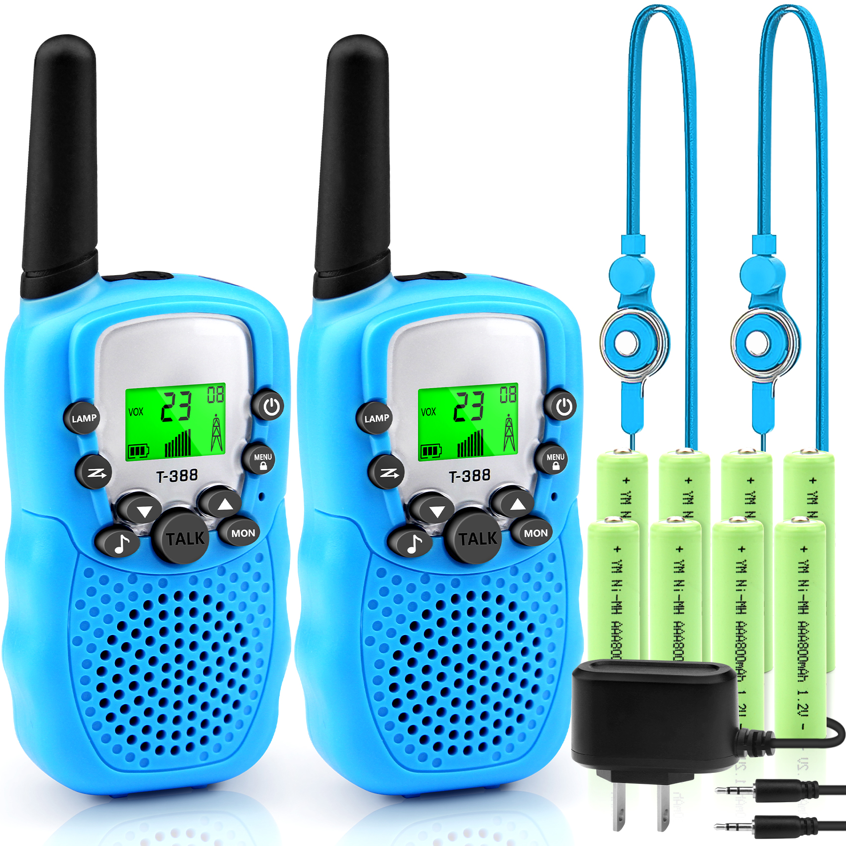 Walkie Talkie Set Fur Kinder Vpow 2 X Walkie Talkie Kinder 3km Mit Taschenlampe Funkgerate Fur Kinder Mit Wiederaufladbaren Akkus Spielzeug Mit Schlusselbander Fur Freien Camping Wandern Geschenk