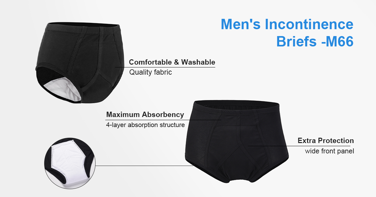 Washable Incontinence Underwear - Light Absorbency - Fashionable