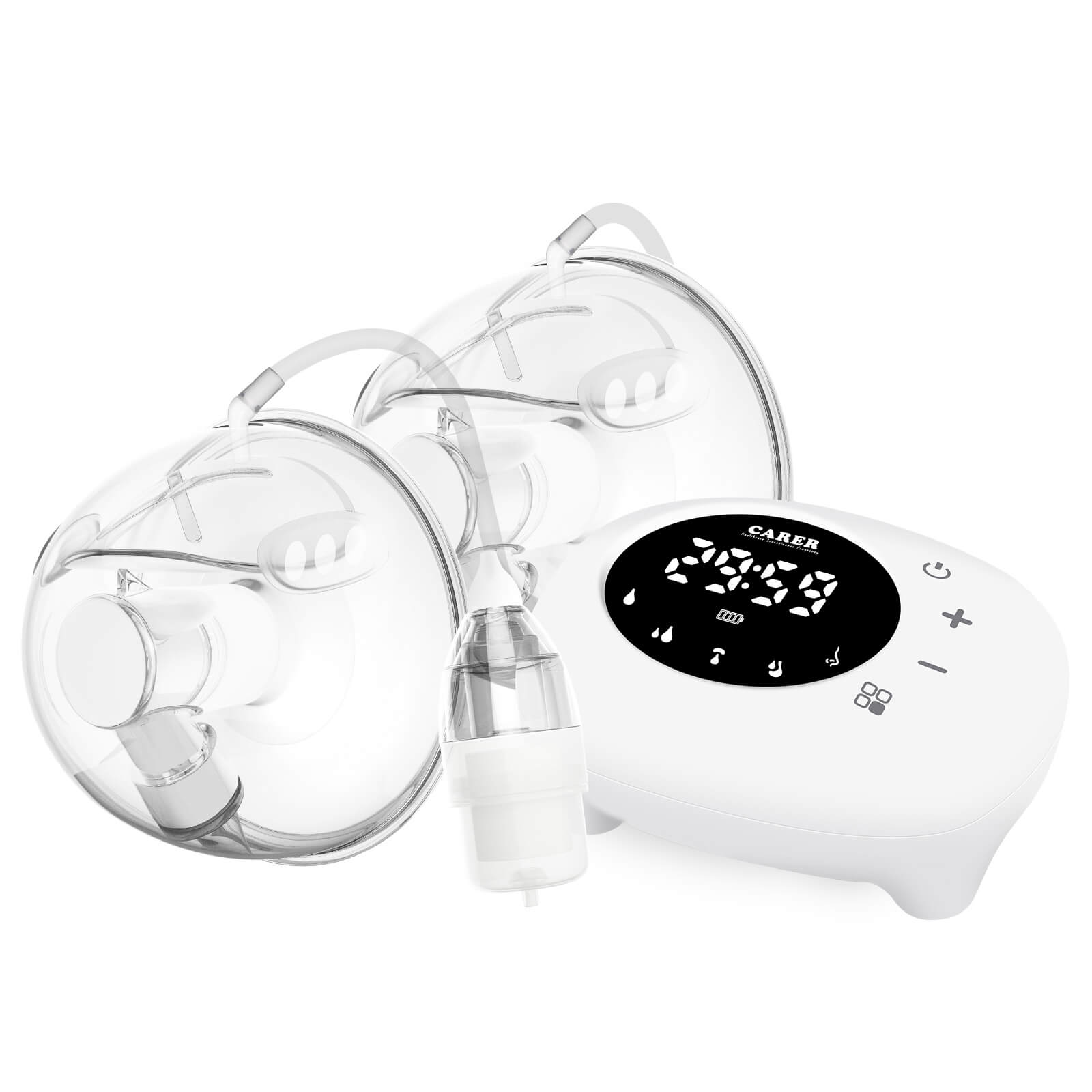 Wearable Silent Double Electric Breast Pump with Baby Nasal Aspirator 