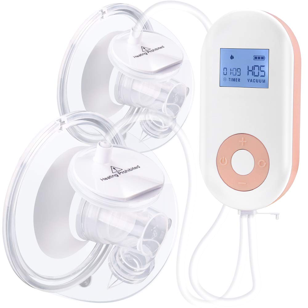  Wearable Portable Double Electric Breast Milkpump Hands Free Pain-Free Milk Extractor - S1DW