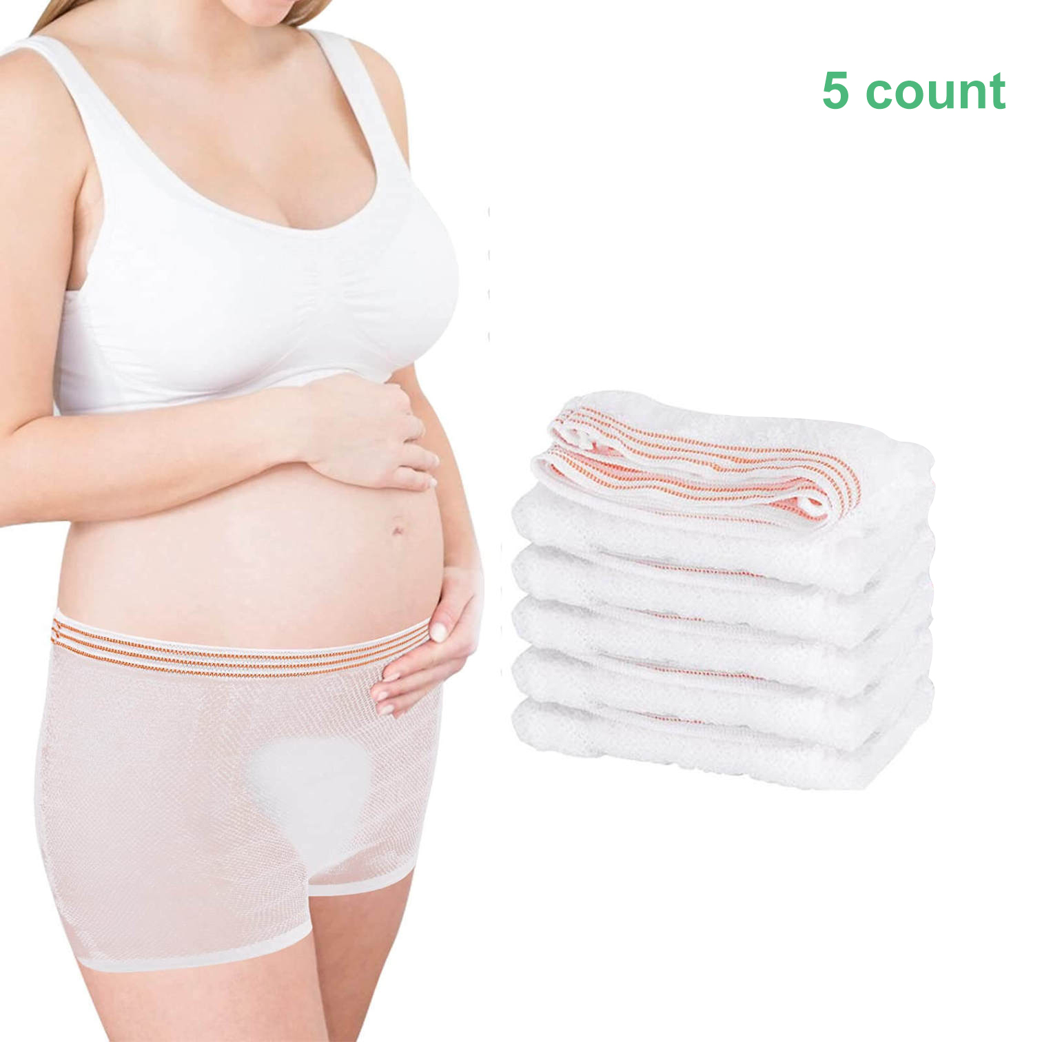 Hospital Disposable Underwear for Postpartum C-Section and Incontinence 5pcs - 2901