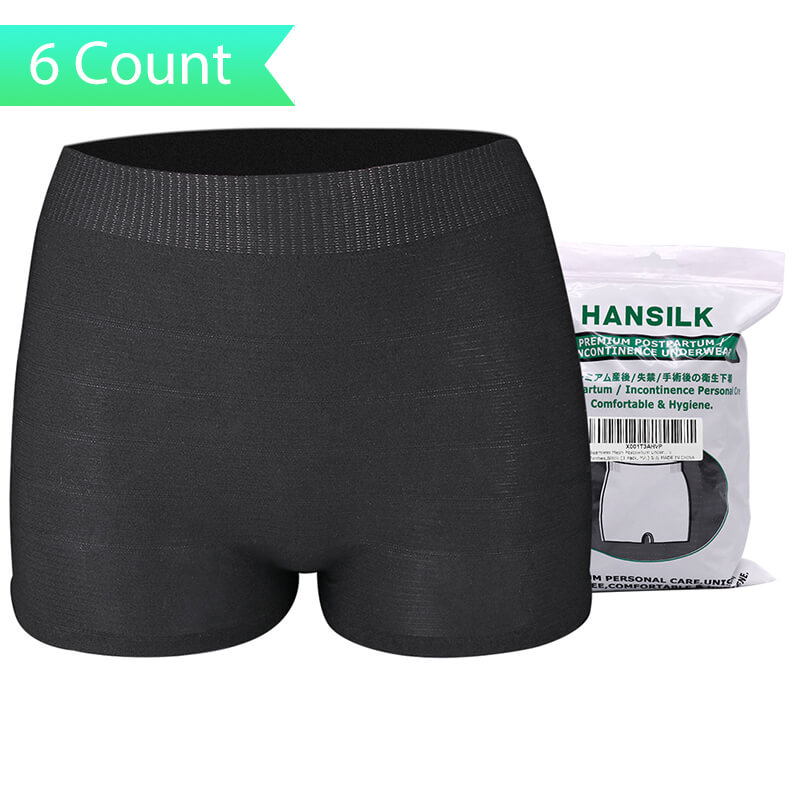 Seamless Maternity Underwear Post Surgical Boy Short Panties 3 Pcs - 9120B 