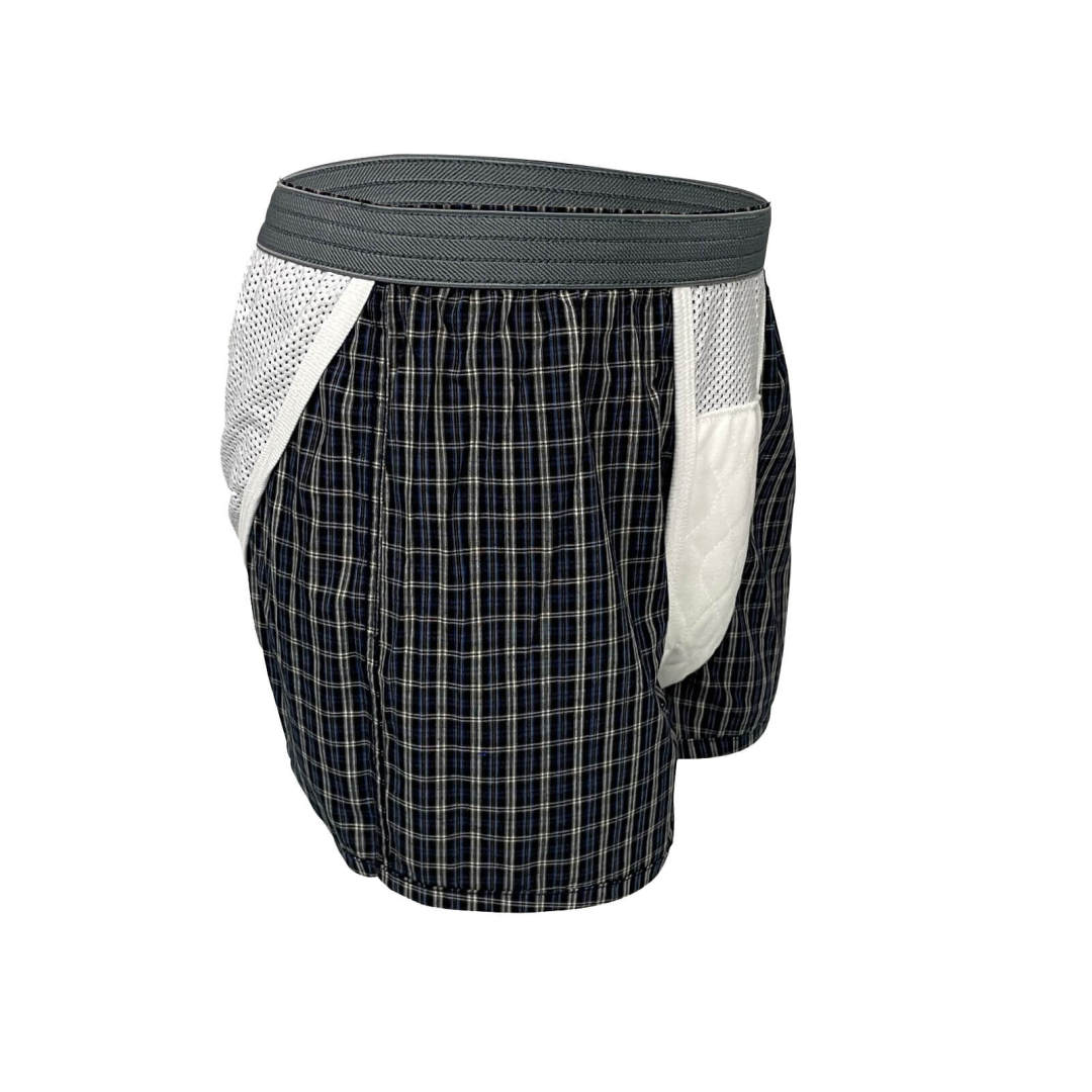 Incontinence Underwear for Men Pajama Boxer Shorts Absorbent M68