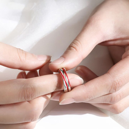 七夕情人節丨紅繩結姻緣 ·「月老紅線」情侶對戒  求婚禮物推薦-VANA氛圍飾品