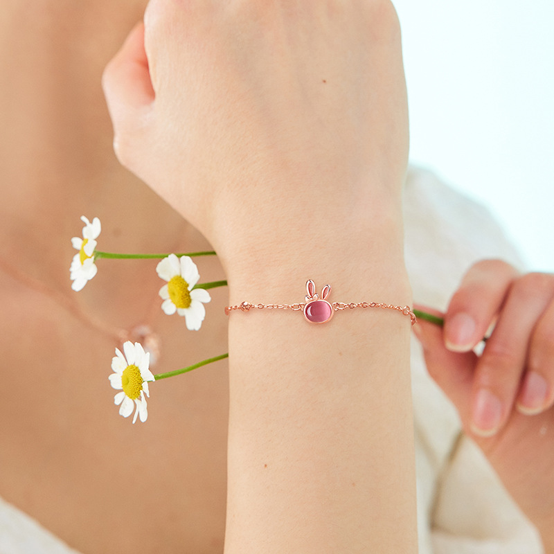 七夕情人節丨「甜心萌兔」手鍊  禮物推薦Rabbit-VANA氛圍飾品