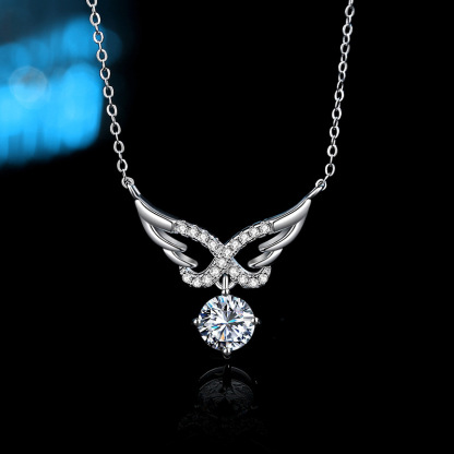 七夕情人節丨「天使の翅膀」 · 莫桑鑽項鍊  禮物推薦Moissanite-VANA氛圍飾品