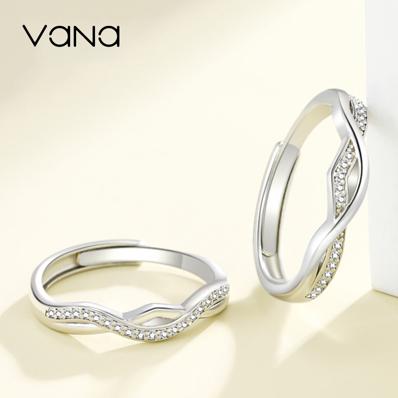 七夕情人節丨愛你如初 ·「青絲繞愛意」（情侶開口對戒2組入）【開口】  禮物推薦-VANA氛圍飾品