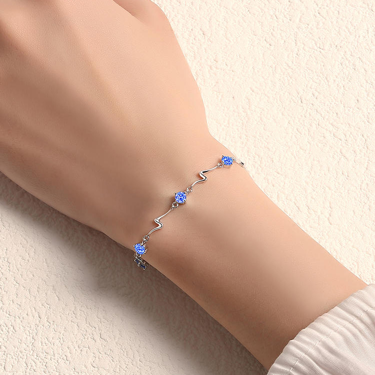 超質感好物丨閃電之吻 ·「簡愛戀人」純銀手鍊  禮物推薦-VANA氛圍飾品