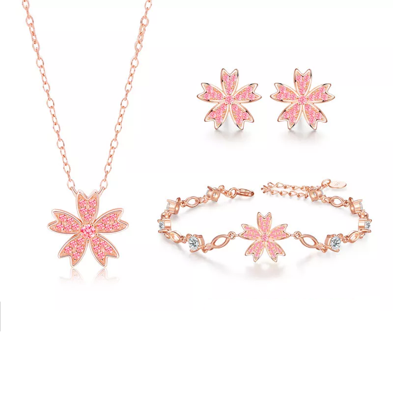 聖誕節禮物丨粉紅櫻花季 · 「落櫻繽紛」項鍊限定 禮物推薦-VANA氛圍飾品