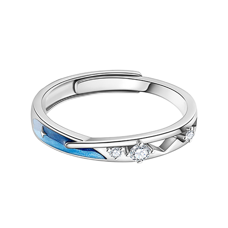 七夕情人節丨山盟海誓 • （情侶開口對戒2組入）  禮物推薦-VANA氛圍飾品